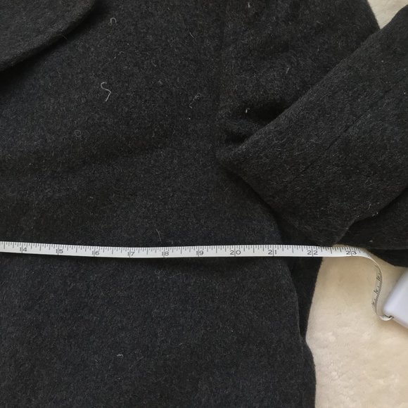 Vintage Alpacuna Overcoat Grey Wool 60's/70's - Picture 7 of 8